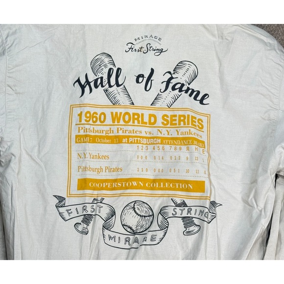 Mirage‎ Vtg MLB Pittsburg Pirates 1960 World Series Reversible Jacket Size XL - Picture 14 of 14